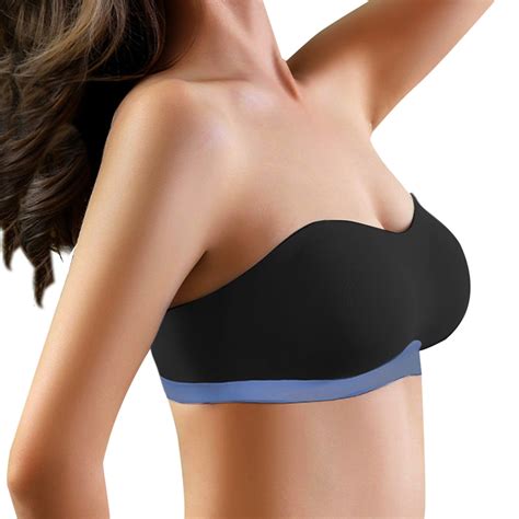 Hanzidakd Strapless Bras Women Lingerie Strapless Front Buckle Lift Bra