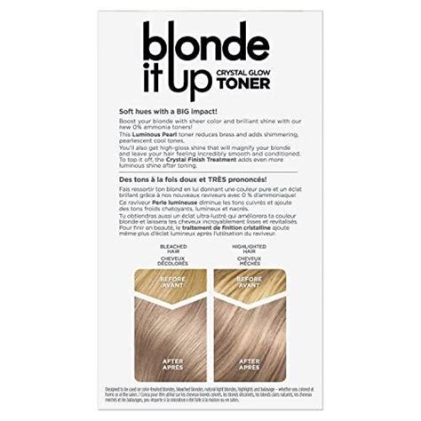 Clairol Blonde It Up Crystal Glow Toner Demi Permanent Hair Color Oz Ebay