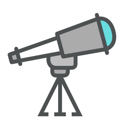 Telescope Science And Technology Icons