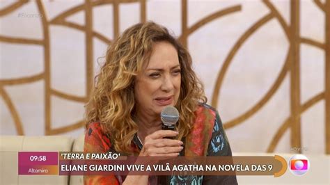 Eliane Giardini conta que continuará em Terra e Paixão mesmo após morte