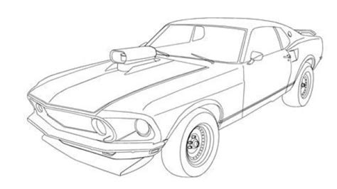 Free Muscle Cars Coloring Pages Pdf