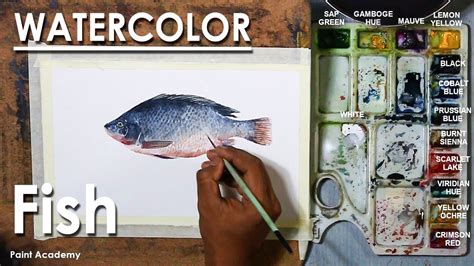 Watercolor Painting : Fish | How to Paint Scales