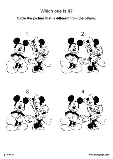 Disney Spot The Difference Printable