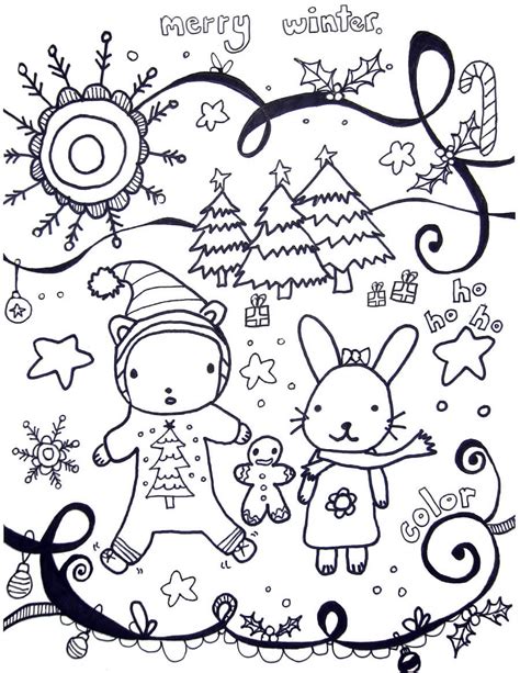 Free Printable Winter Coloring Pages - Coloring Pages