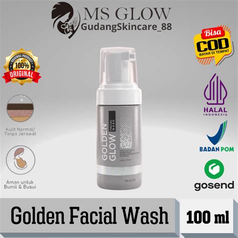 Jual Ms Glow Golden Glow Facial Wash Original Shopee Indonesia