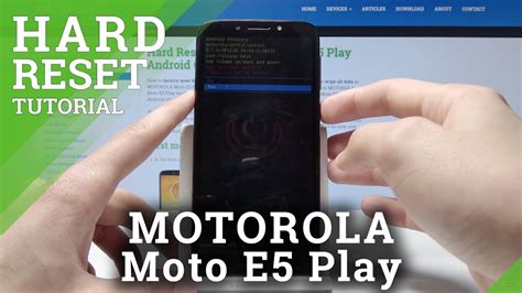 How To Perform Hard Reset On Motorola Moto E Play Factory Reset