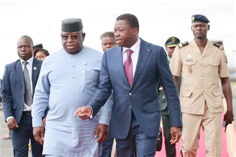 Le Pr Sident De La Sierra Leone Julius Maada Bio Re U Au Togo Alome