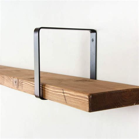 Black Shelf Bracket - Black Matte Powder Coated Square Shelf Bracket | Colorful Home Decor ...