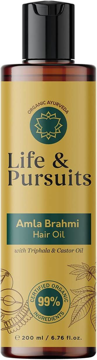 Life And Pursuits Amla Brahmi Hair Oil For Hair Growth 200 Ml Natural And Organic Hair Oil With