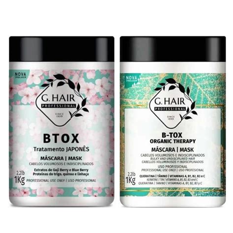 KIT G HAIR BTOX TRATAMENTO JAPONES ORGANIC THERAPY 2x1KG Shopee Brasil