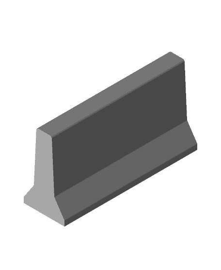 Jersey Barrier For Fingerboardstl 3d Model By Enzebobo11 On Thangs