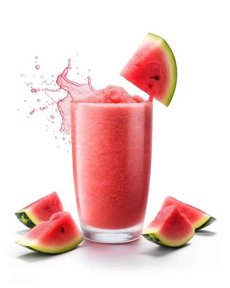 Fresh Smoothie Watermelon Lassi Con Fruta De Sand A En Un Estudio De