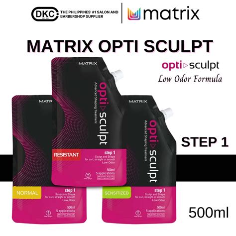 Matrix Opti Sculpt Straightening Cream Ml Low Odor Formula Hair