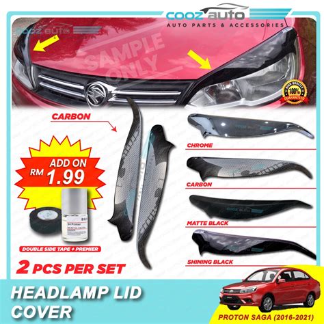 Proton Saga Headlamp Lid Cover Eyebrow Eyelid Lip Eye Brow