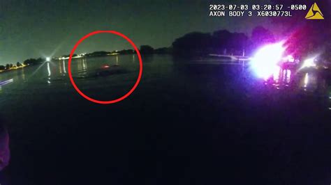 Texas Police Rescue Woman From Submerged Car Administer Life Saving