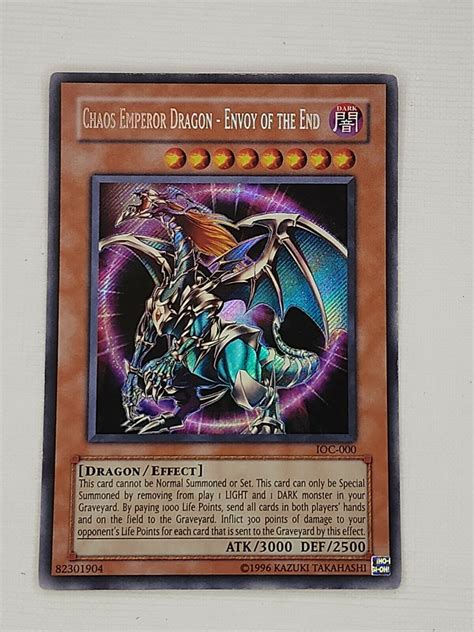 Mavin Yugioh Chaos Emperor Dragon Envoy Of The End Ioc Secret Rare Lp