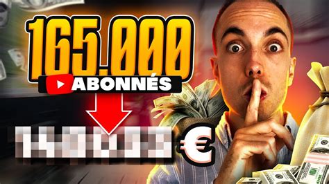 Combien Youtube M A Pay Pour Abonn S Indice Plus De