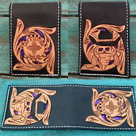 Black Leather Rodeo Wallet Iucn Water