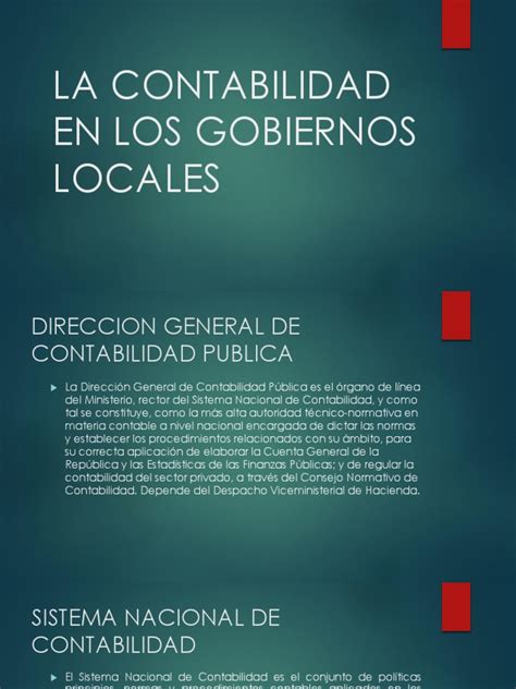 La Contabilidad En Los Gobiernos Locales Mexposicion Descargar Gratis