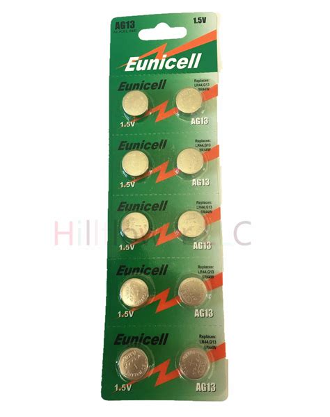 LR1154 AG13 LR44 357 A76 1 5V Super Alkaline Button Cell Batteries 10