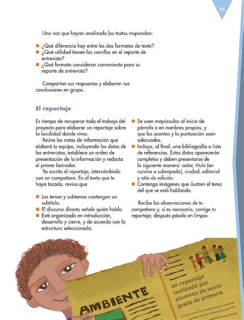 Escribir Un Reportaje Sobre Tu Localidad Bloque Ii Lección 4 ~ Apoyo Primaria