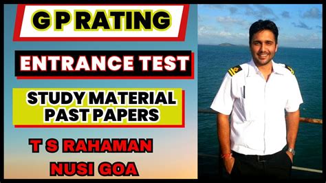 G P RATING STUDY MATERIAL T S RAHAMAN NUSI GOA ENTRANCE