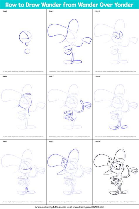 How To Draw Wander From Wander Over Yonder Wander Over Yonder Step By