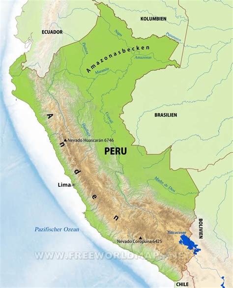 Karte Von Peru