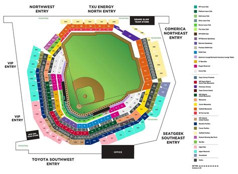 Globe Life Field Seating Map | Texas Rangers