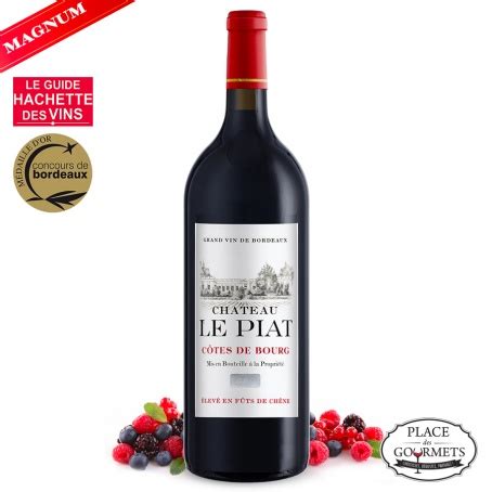 Magnum Château Le Piat Côtes de Bourg vin rouge 2011