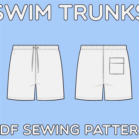 Mens Swim Trunks Pattern - Etsy