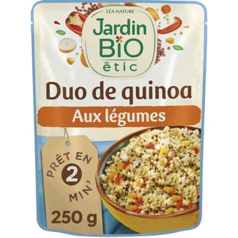 Jardin Bio Tic Plat Cuisin Duo De Quinoa L Gumes Bio Jardin Bio Etic