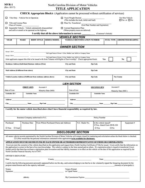 Form Mvr 1 Title Application Forms Docs 2023