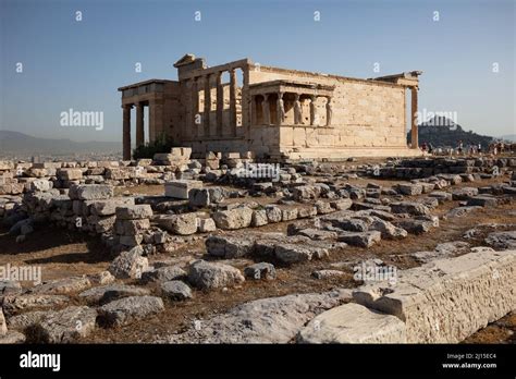 Temple Of Athena Nike Stock Photo Alamy