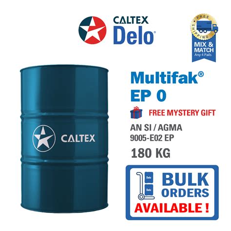 Caltex Multifak EP 0 Industrial Grease 180kg Shopee Malaysia