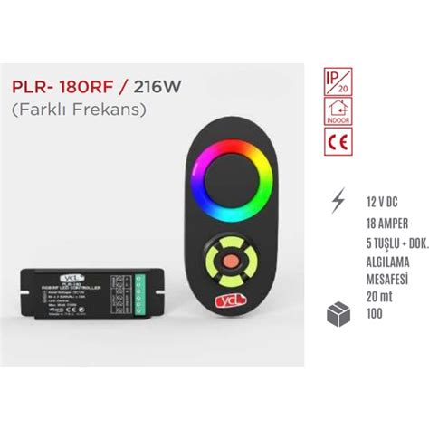 Ycl 5 Tuş Dokunmatik Rgb Rf LED Kumanda PLR 180 Fiyatı