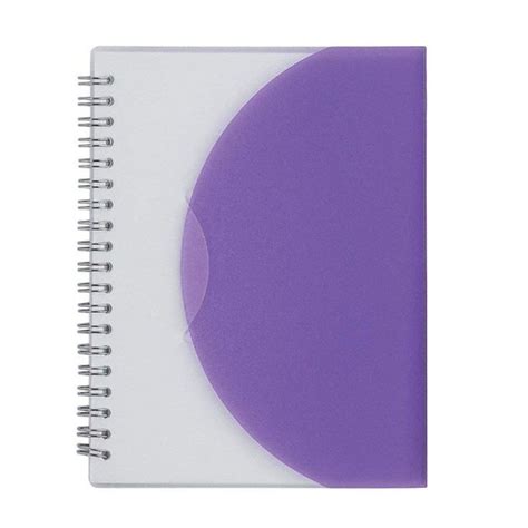 PVC PP Cover Custom Printed Spiral Notebooks Size 5 25 8 25 Inches