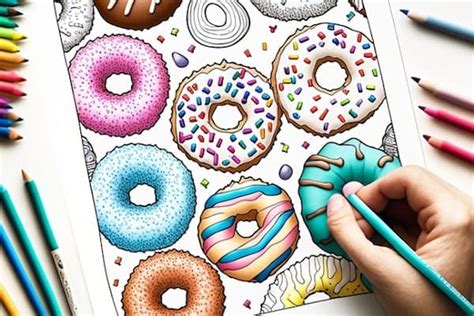 Super Fun Printable Donut Coloring Pages Our Mindful Life