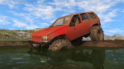 Jeep Grand Cherokee Trail Ready Mudding Off Roading Jumps Beamng