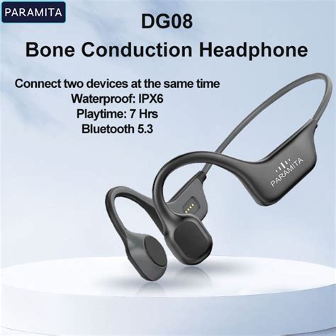 Paramita Real Bone Conduction Headphones Bluetooth Wireless Earphones