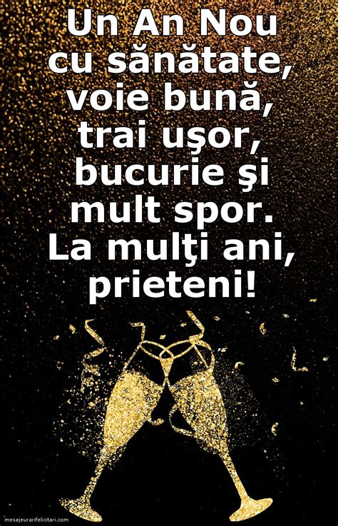 Felicitari De Anul Nou La Mul I Ani Prieteni