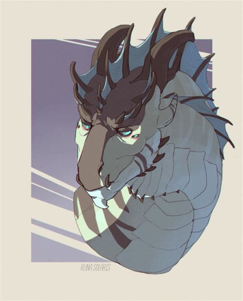 The Big Imageboard Tbib Ambiguous Gender Blue Eyes Digital Media Artwork Dragon Headshot