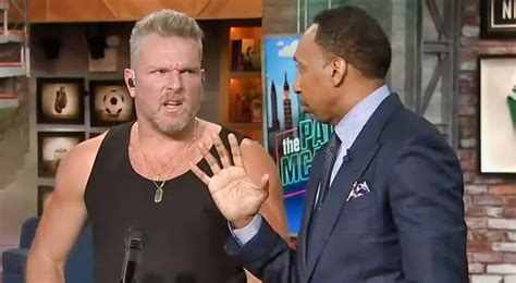 Report Pat Mcafee Fired Vulgar Insult At Stephen A Smith During