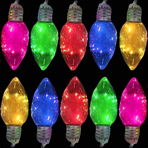 Pack C Led Replacement Christmas Light Bulbs For Strand And String