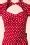 S Love Polkadot Bow Pencil Dress In Red