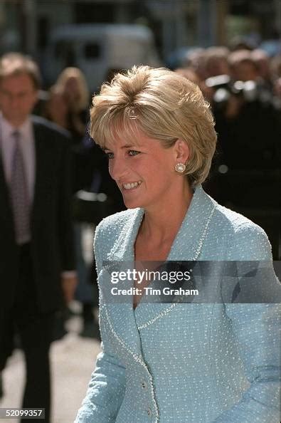 Diana Princess Of Wales Arriving At The British Lung Foundation In