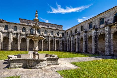 Courtyard Of The Monastery Of Oseira At Ourense Galicia Spain