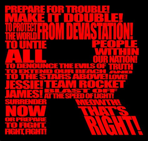 Team rocket - typographic by HakitoCZ on DeviantArt