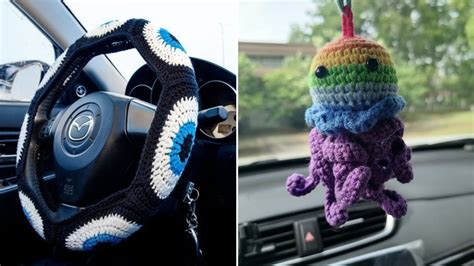 Fancy Crochet Car Accessories Youtube