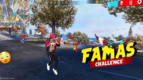 Only Famas Challenge Op Solo Vs Squad Gameplay Garena Free Fire